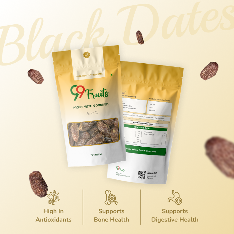 Premium Dry Dates Black